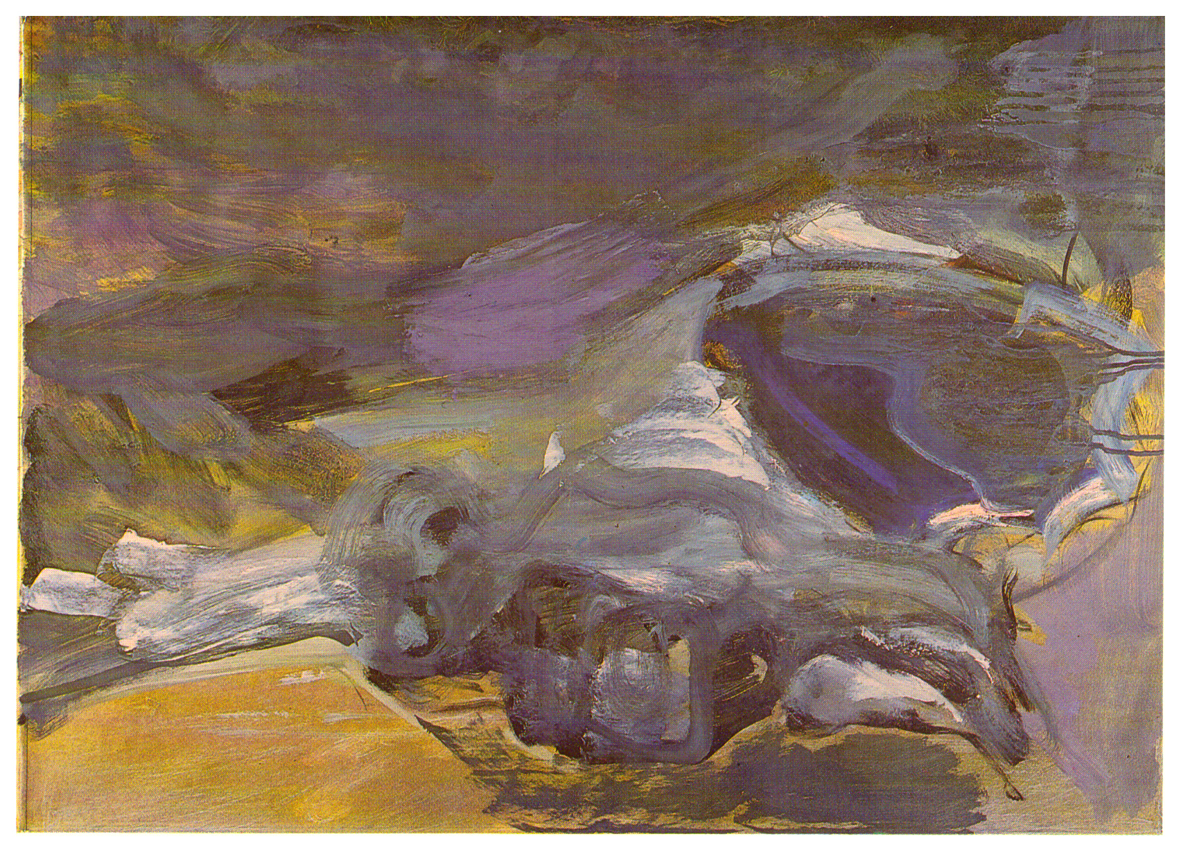 <p>inladungskarte zur Ausstellung "Per Kirkeby, Bilder, Aquarelle und Backsteinskulpturen", Kunstraum München e.V., 1984, Drucksache, 11 × 15 cm</p>