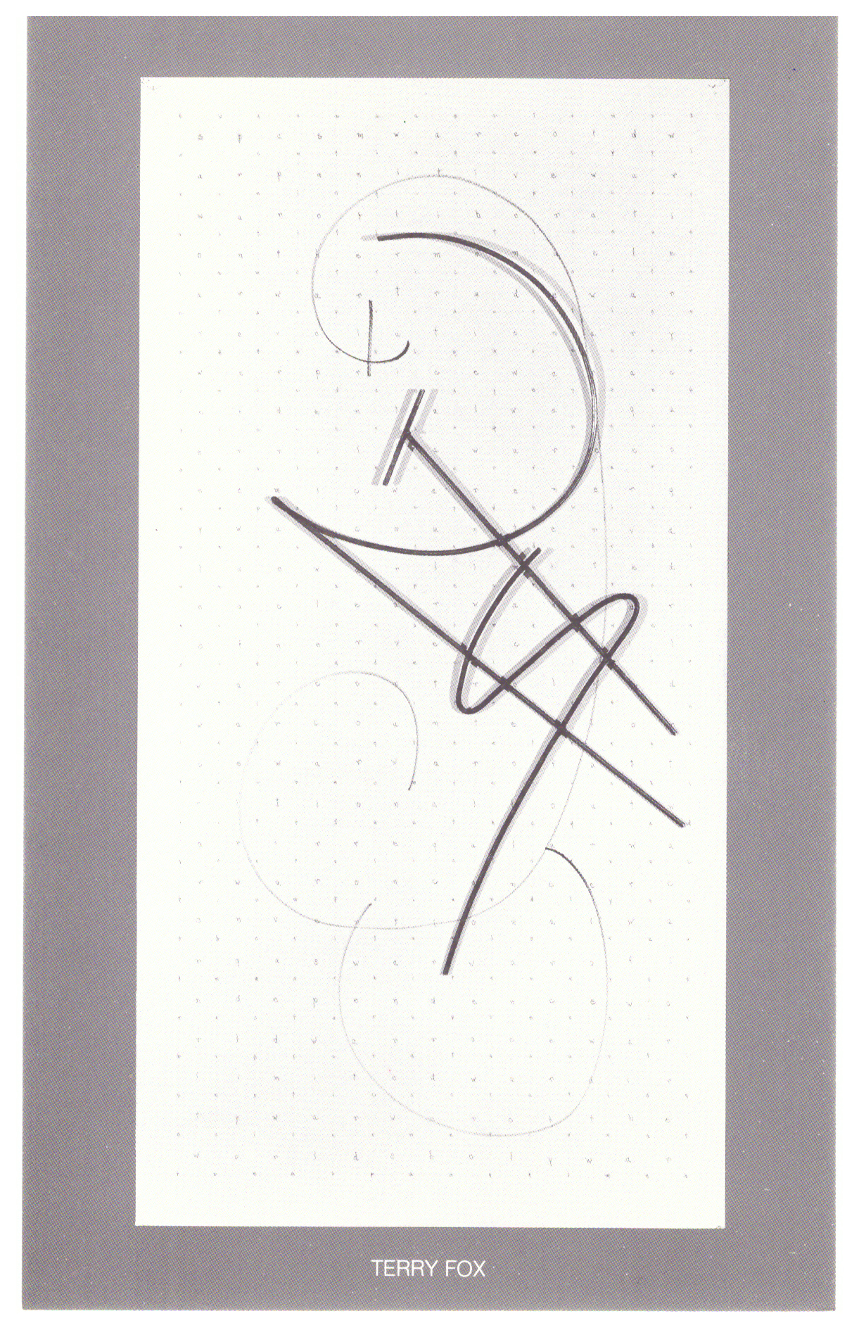 <p>Einladungskarte zur Ausstellung "Terry Fox, Catch Phrases", Kunstraum München e.V., 1985, Drucksache, 15.3 × 9.8 cm</p>