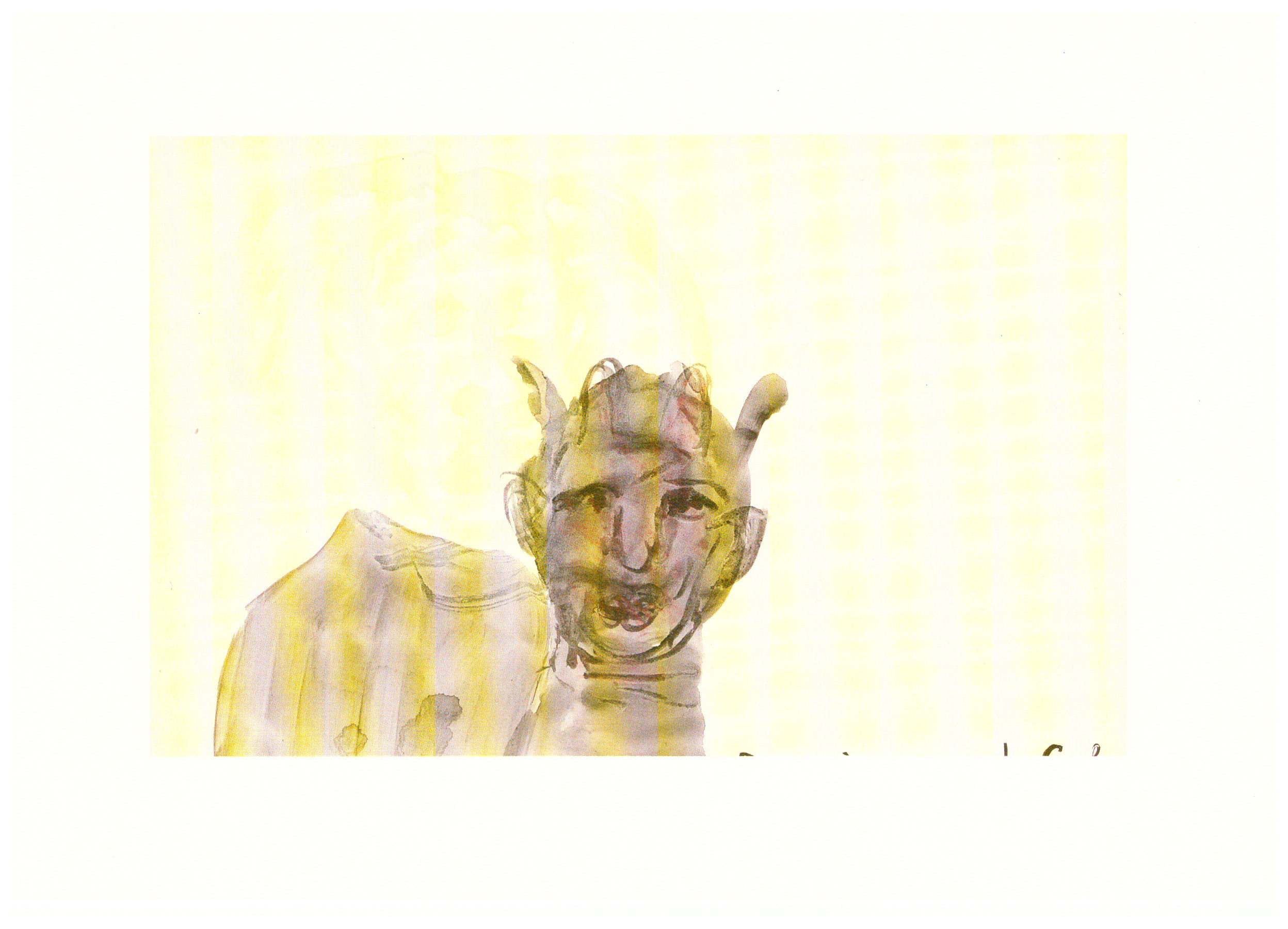 <p>Einladungskarte zur Ausstellung "Rosemarie Trockel", Kunstraum München e.V., 1991, Drucksache, 14.8 × 21 cm</p>