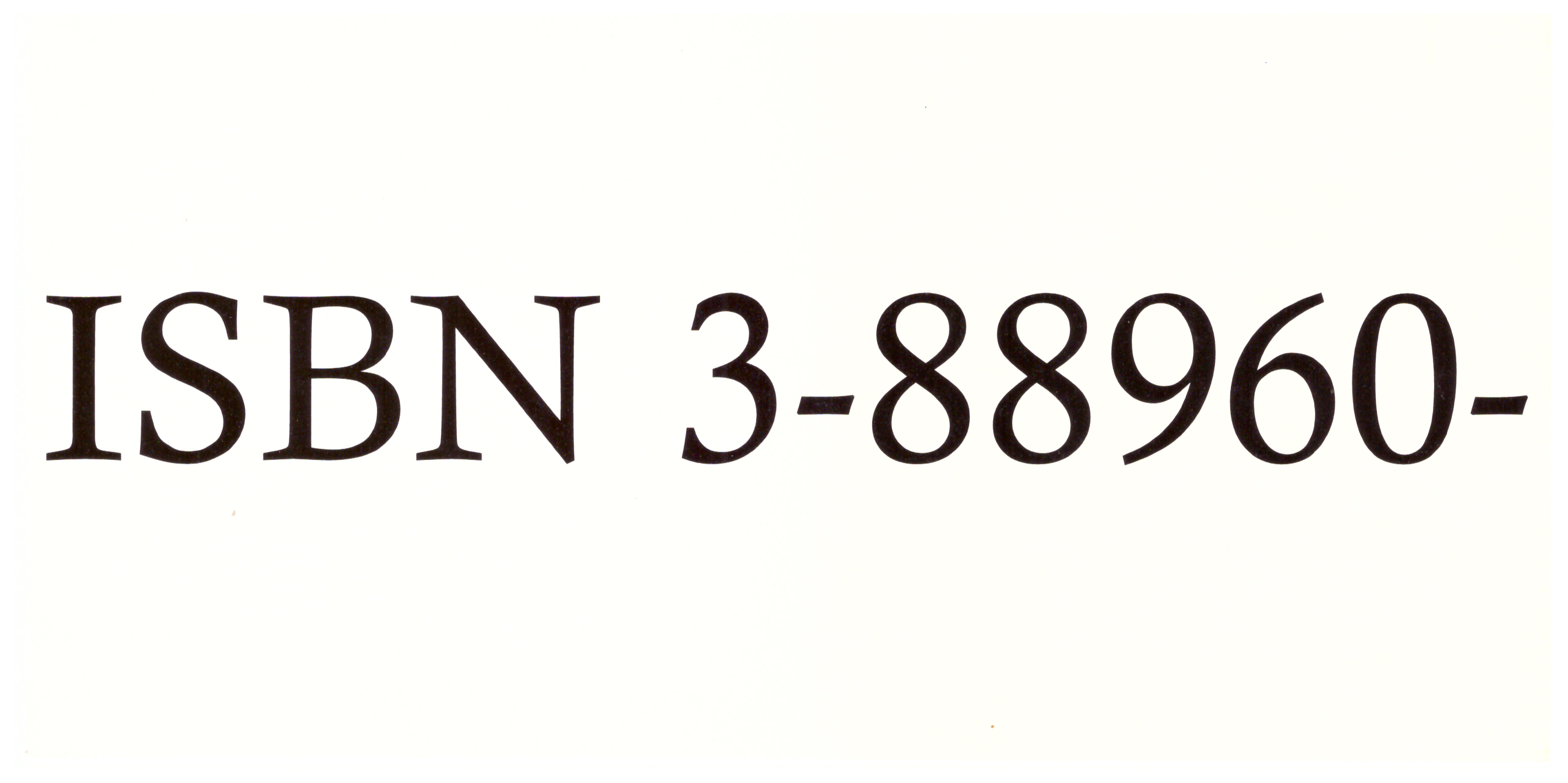 <p>Einladungskarte zur Ausstellung "ISBN 3-88960", Kunstraum München e.V., 2006, Drucksache, 10.5 × 21 cm</p>