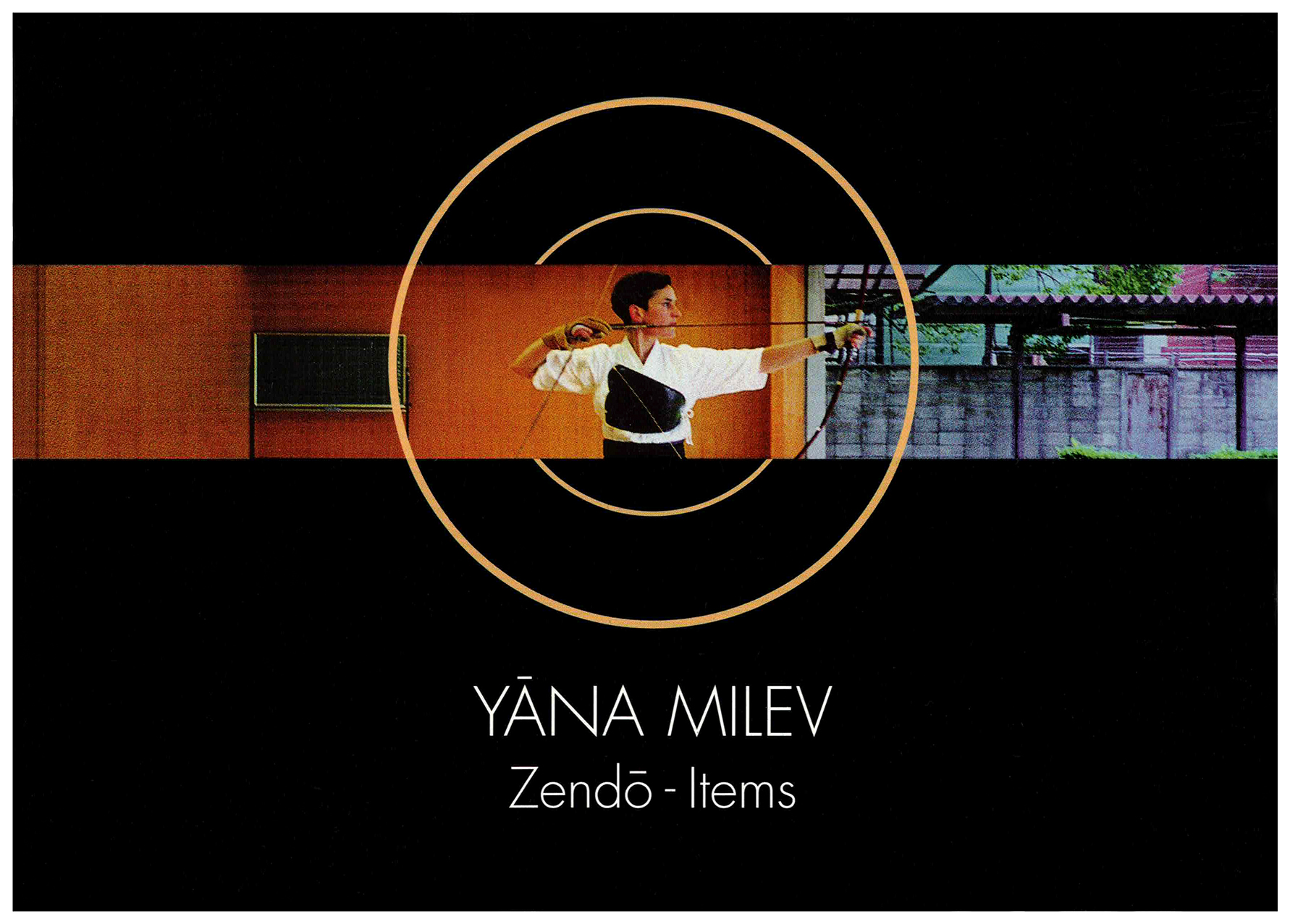 <p>Einladungskarte zur Ausstellung "Yana Milev - Zendo Items", Kunstraum München e.V., 1998, Drucksache, 10.5 × 14.8 cm</p>