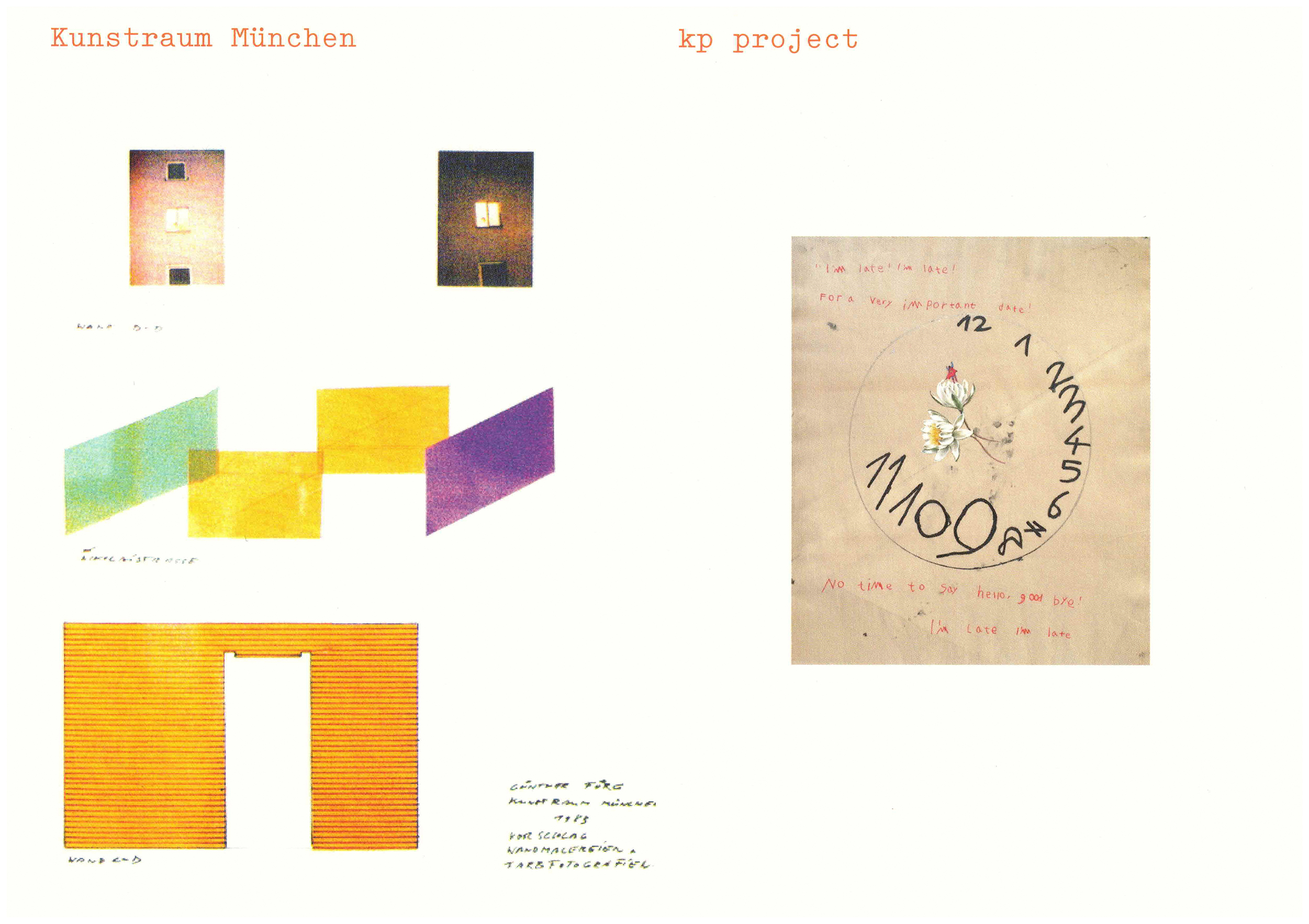 <p>Einladungskarte zur Ausstellung "Kunstraum München & kp-projects, 2× Förg", Kunstraum München e.V., 2018, Drucksache, 14.8 × 21 cm</p>