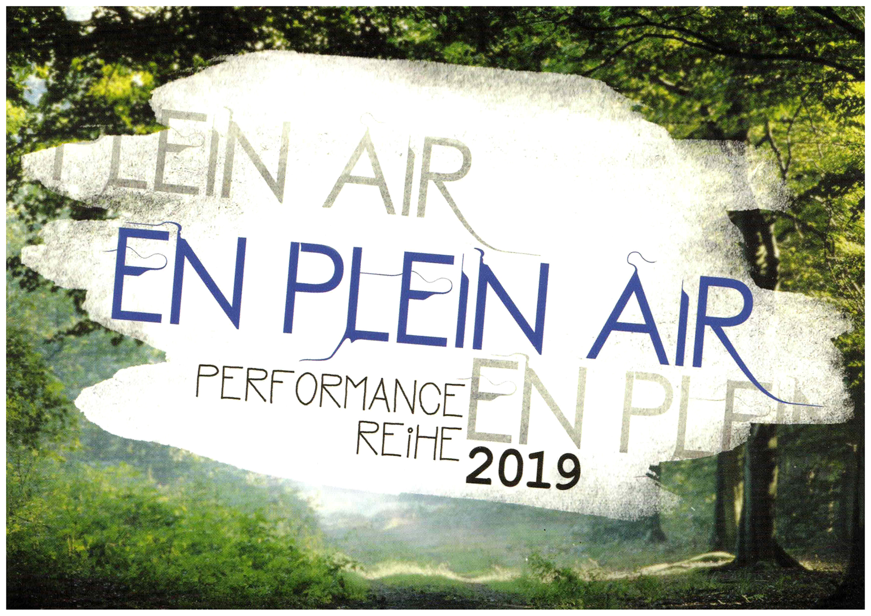 <p>Einladungskarte zur Ausstellung "En Plein Air", Kunstraum München e.V., 2019, Drucksache, 10.4 × 14.8 cm</p>