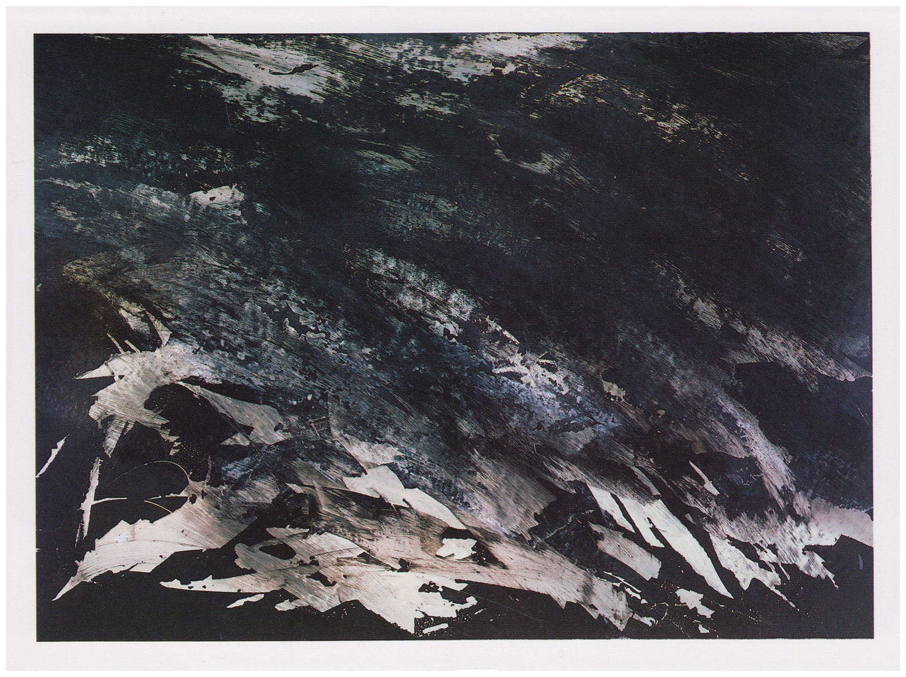 <p>Einladungskarte zur Ausstellung "Jürgen Stark", Kunstraum München e.V., 1986, Drucksache, 11.5 x 15.5 cm</p>